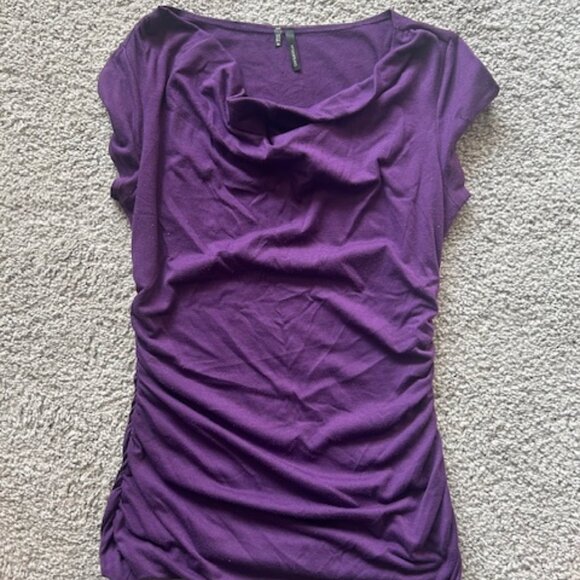 Maurices Tops - Women's Purple Ruched Shirt